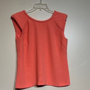 Vivienne Tam Coral Cap Sleeve Blouse